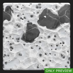 PBR Substance Material of Ground Snowy Stones